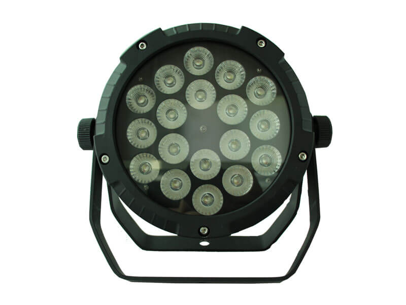 18 STÜCKE 18W RGBWAUV 6IN1 SLIM LED Outdoor Par Leuchten