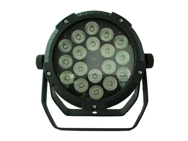 18 STÜCKE 18W RGBWAUV 6IN1 SLIM LED Outdoor Par Leuchten