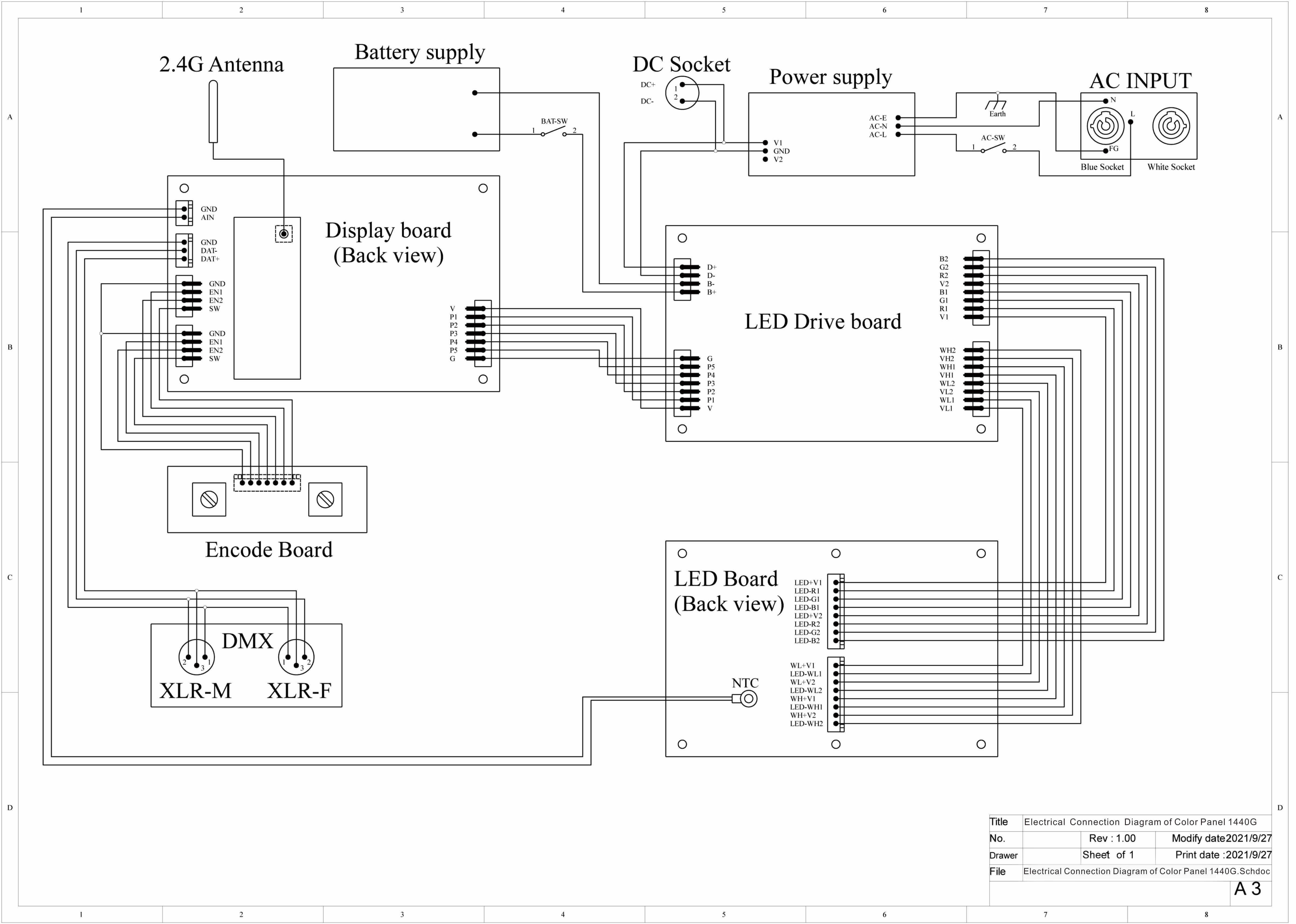 Elektrisches Anschlussdiagramm des Farbpanels 1440G.Schdoc