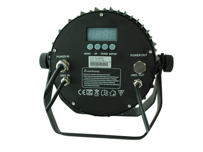 18 STÜCKE 18W RGBWAUV 6IN1 SLIM LED Outdoor Par Leuchten